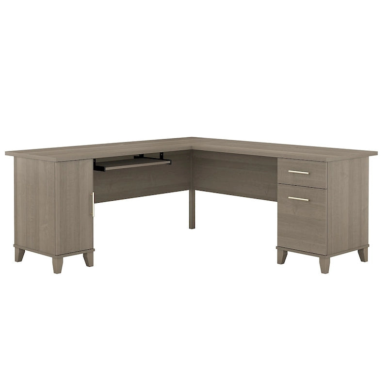 Bureau d'angle en L de 183 cm avec rangement