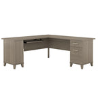 Bureau d'angle en L de 183 cm avec rangement