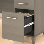 Bureau d'angle en L de 183 cm avec rangement