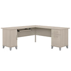 Bureau d'angle en L de 183 cm avec rangement