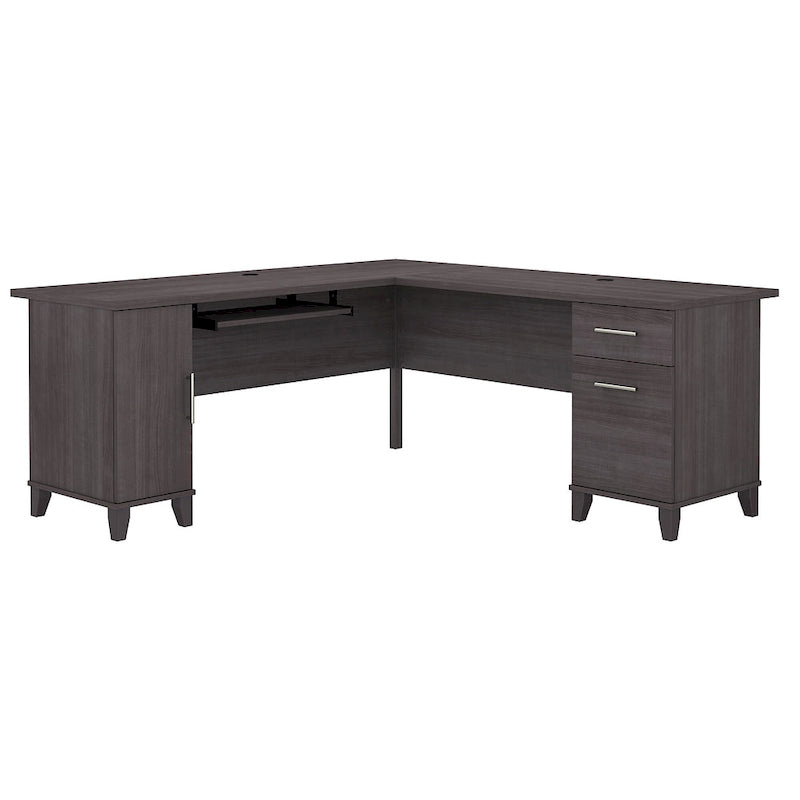 Bureau d'angle en L de 183 cm avec rangement