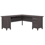 Bureau d'angle en L de 183 cm avec rangement