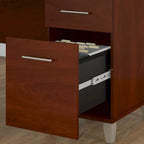 Bureau d'angle en L de 183 cm avec rangement