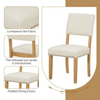 Ensemble de salle à manger moderne de 5 pièces (avec piédestal et chaises rembourrées)