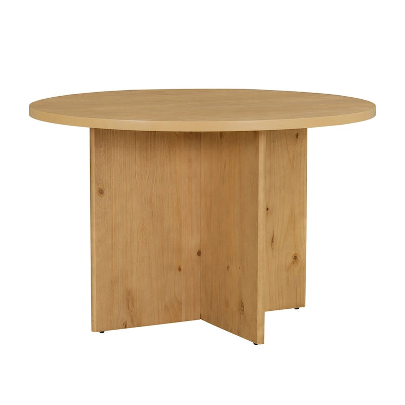 Ensemble de salle à manger moderne de 5 pièces (avec piédestal et chaises rembourrées)