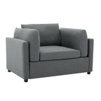50 fauteuils surdimensionnés avec pouf, chaise d'appoint moderne, support lombaire, canapé de lecture pour chambre à coucher