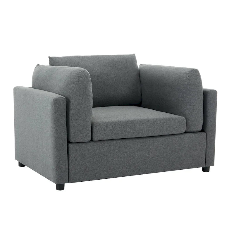 50 fauteuils surdimensionnés avec pouf, chaise d'appoint moderne, support lombaire, canapé de lecture pour chambre à coucher