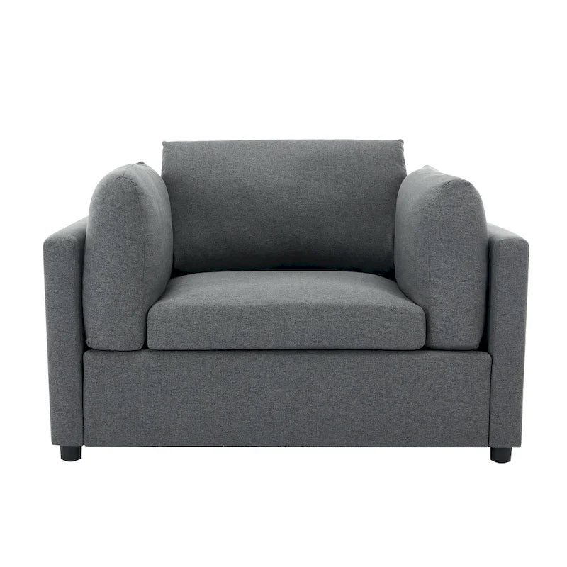 50 fauteuils surdimensionnés avec pouf, chaise d'appoint moderne, support lombaire, canapé de lecture pour chambre à coucher