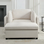 50 fauteuils surdimensionnés avec pouf, chaise d'appoint moderne, support lombaire, canapé de lecture pour chambre à coucher