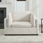 50 fauteuils surdimensionnés avec pouf, chaise d'appoint moderne, support lombaire, canapé de lecture pour chambre à coucher