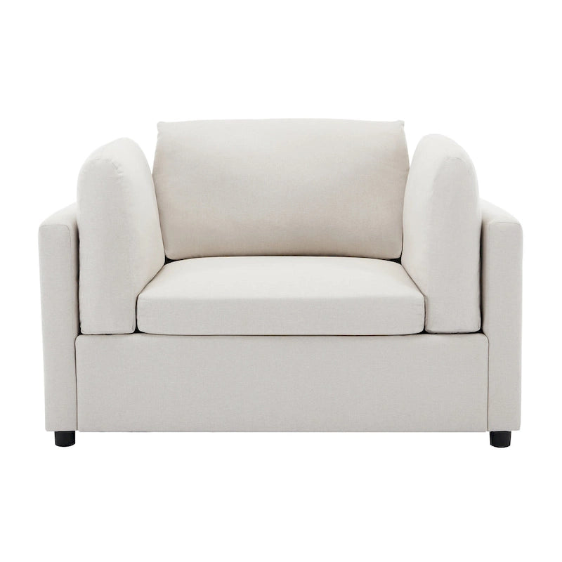 50 fauteuils surdimensionnés avec pouf, chaise d'appoint moderne, support lombaire, canapé de lecture pour chambre à coucher