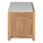 Banc d'entrée avec rangement et coussin, banc à chaussures avec porte coulissante, meuble de rangement pour chaussures pour salon, 39,1 L x 109,9 P x 41,9 H cm