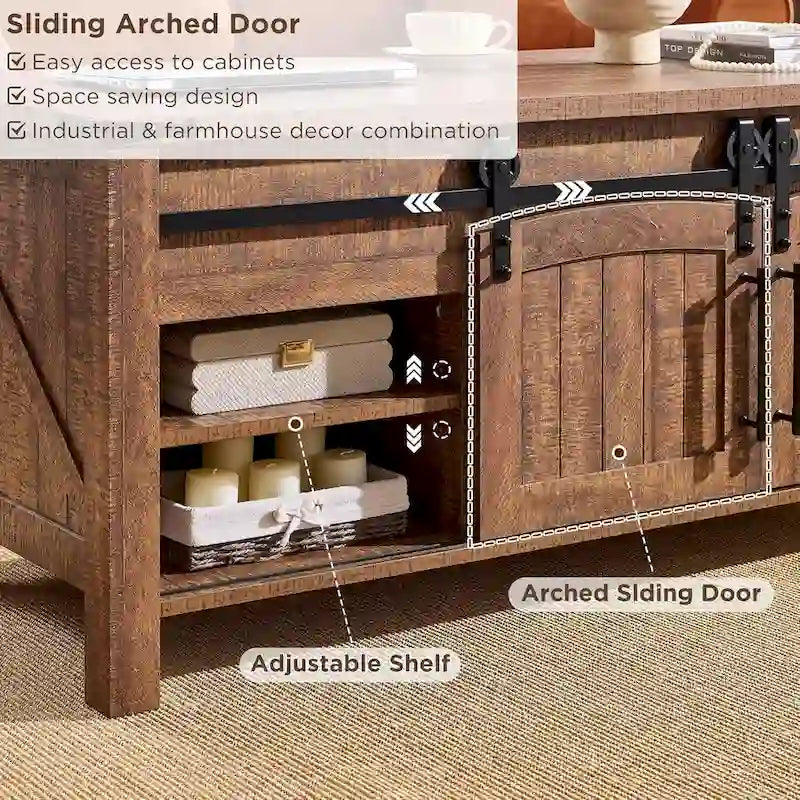Table basse relevable de style ferme, table basse rustique en bois