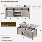 Table basse relevable de style ferme, table basse rustique en bois
