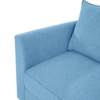 Collection de canapés modulaires modernes convertibles à faire soi-même – Modules pouf central et accoudoirs en option
