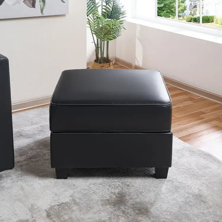 Collection de canapés modulaires modernes convertibles à faire soi-même – Modules pouf central et accoudoirs en option