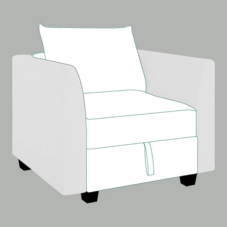 Collection de canapés modulaires modernes convertibles à faire soi-même – Modules pouf central et accoudoirs en option