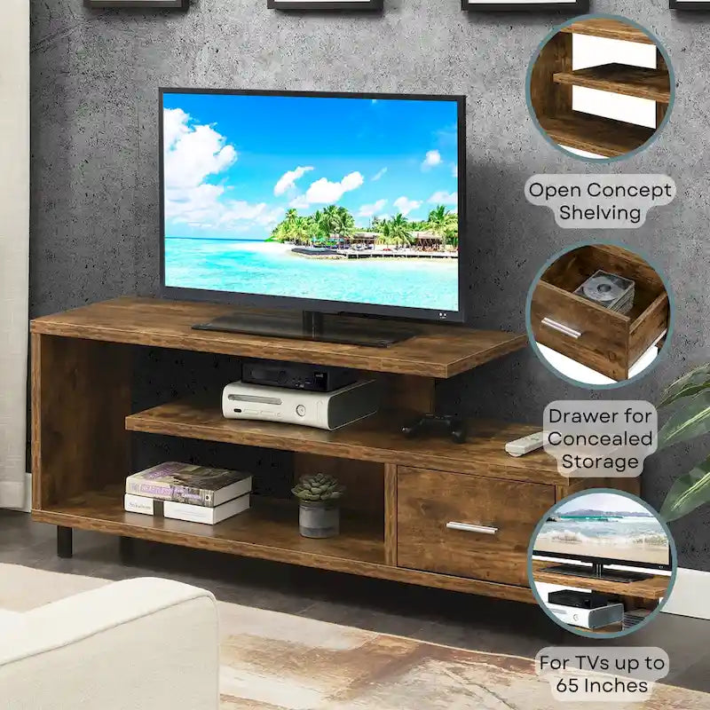 Meuble TV pour téléviseurs jusqu'à 65 pouces