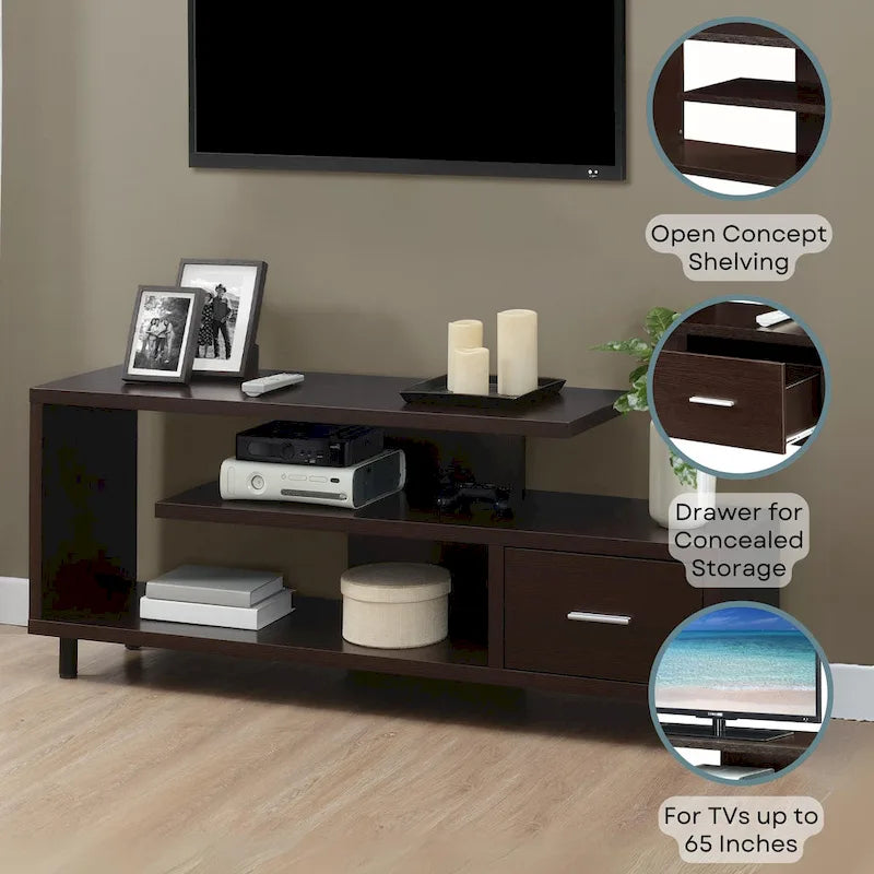 Meuble TV pour téléviseurs jusqu'à 65 pouces