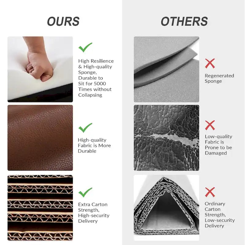 Fauteuils pivotants modernes en cuir véritable (dossiers capitonnés)
