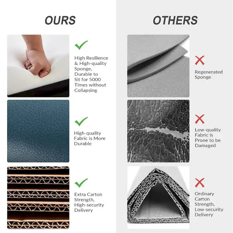 Fauteuils pivotants modernes en cuir véritable (dossiers capitonnés)