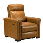 Fauteuil inclinable électrique contemporain et classique en cuir véritable de 34,65 po de largeur avec port USB