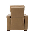 Fauteuil inclinable électrique contemporain et classique en cuir véritable de 34,65 po de largeur avec port USB