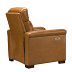 Fauteuil inclinable électrique contemporain et classique en cuir véritable de 34,65 po de largeur avec port USB