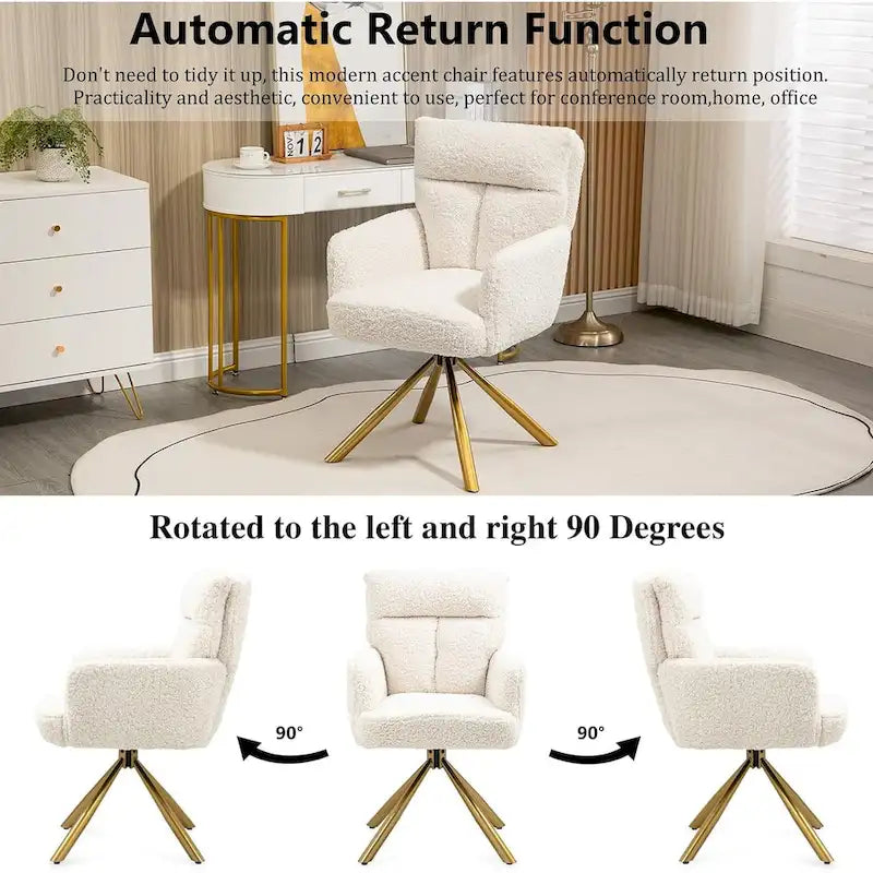 Chaise pivotante de salon pour cuisine, salle à manger et maison