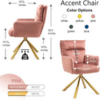 Chaise pivotante de salon pour cuisine, salle à manger et maison