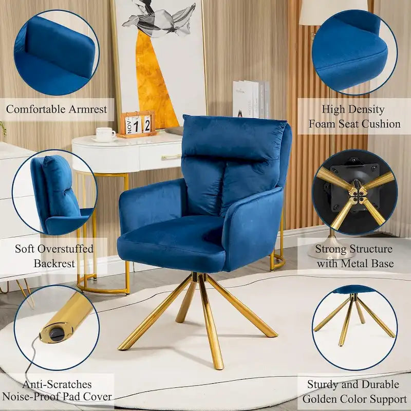 Chaise pivotante de salon pour cuisine, salle à manger et maison
