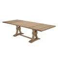 Table à manger extensible en bois rustique de la meilleure qualité