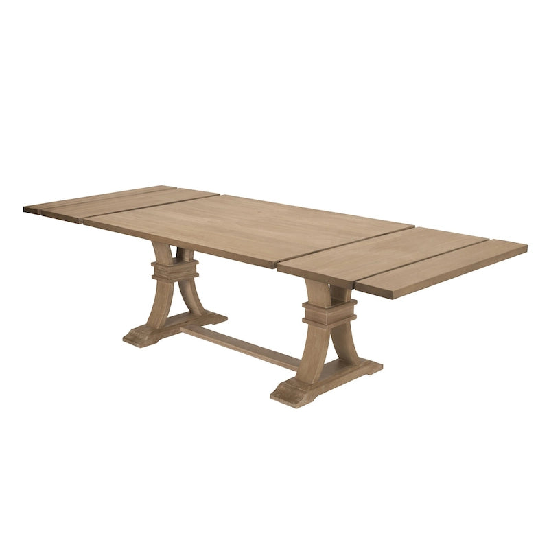 Table à manger extensible en bois rustique de la meilleure qualité