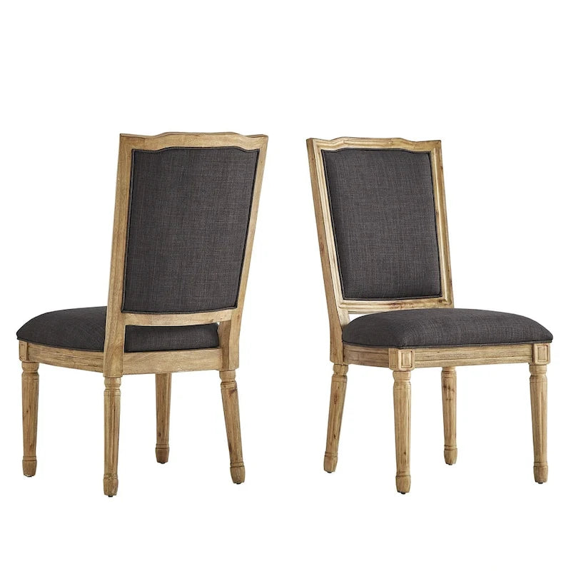 Chaises de salle à manger élégantes en lin