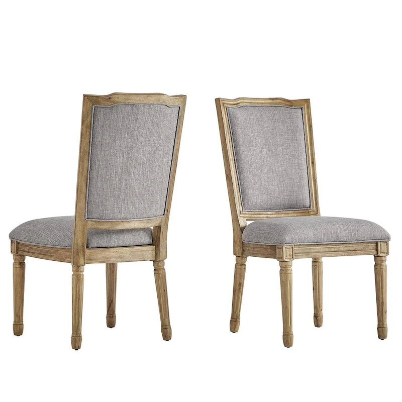 Chaises de salle à manger élégantes en lin