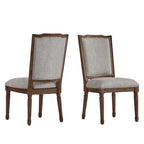 Chaises de salle à manger élégantes en lin