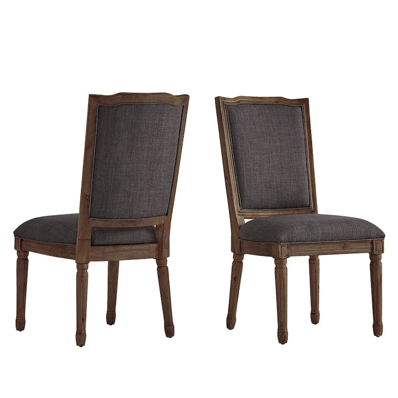 Chaises de salle à manger élégantes en lin