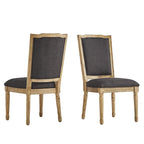 Chaises de salle à manger élégantes en lin