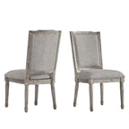 Chaises de salle à manger élégantes en lin