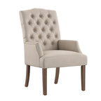 Chaise de salle à manger capitonnée de qualité supérieure (avec accoudoirs)