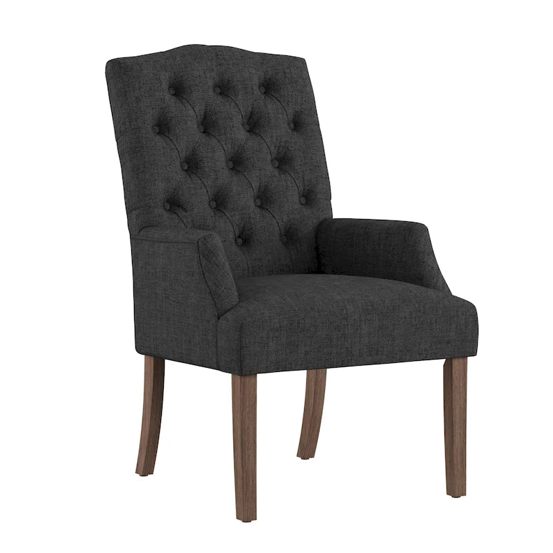 Chaise de salle à manger capitonnée de qualité supérieure (avec accoudoirs)
