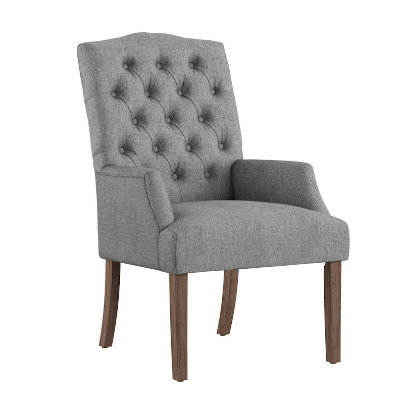 Chaise de salle à manger capitonnée de qualité supérieure (avec accoudoirs)
