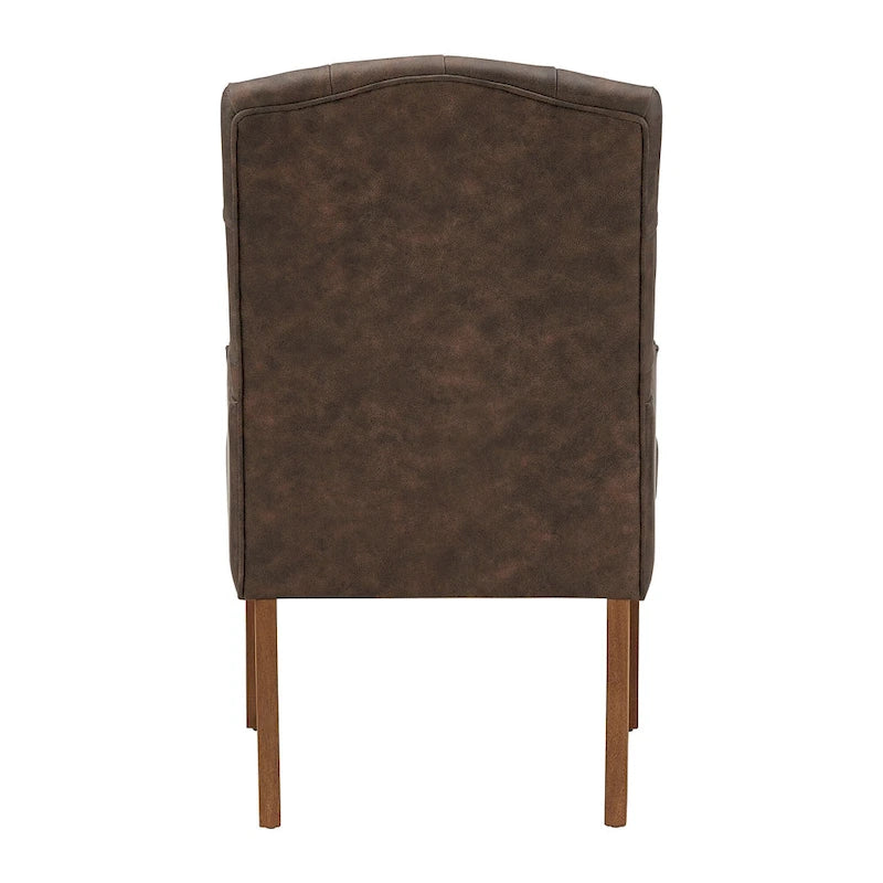 Chaise de salle à manger capitonnée de qualité supérieure (avec accoudoirs)
