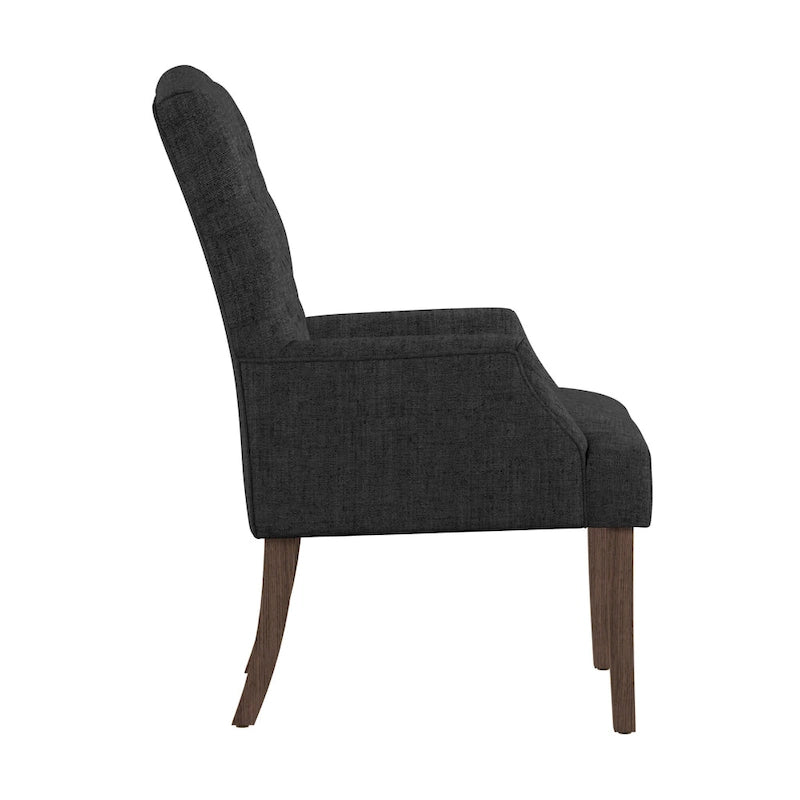 Chaise de salle à manger capitonnée de qualité supérieure (avec accoudoirs)