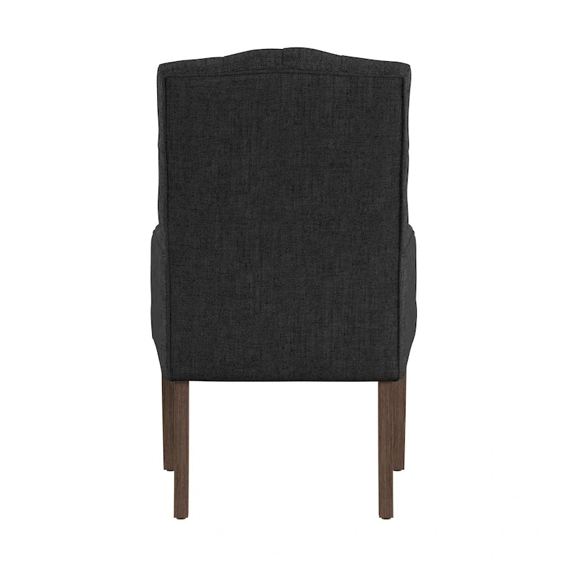 Chaise de salle à manger capitonnée de qualité supérieure (avec accoudoirs)