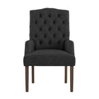 Chaise de salle à manger capitonnée de qualité supérieure (avec accoudoirs)