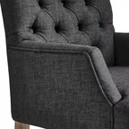 Chaise de salle à manger capitonnée de qualité supérieure (avec accoudoirs)