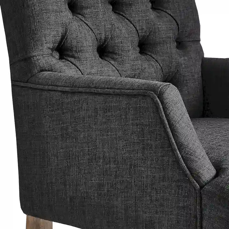 Chaise de salle à manger capitonnée de qualité supérieure (avec accoudoirs)