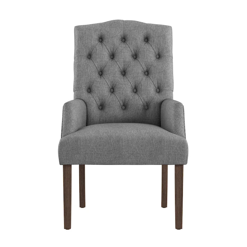 Chaise de salle à manger capitonnée de qualité supérieure (avec accoudoirs)