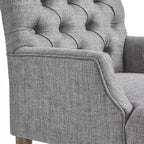 Chaise de salle à manger capitonnée de qualité supérieure (avec accoudoirs)